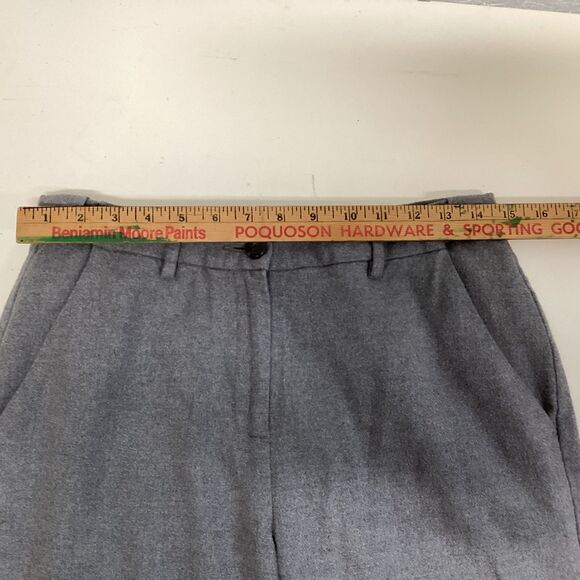 LL bean women’s pants size 4 gray classic fit lined 100% cotton soft - Picture 3 of 10